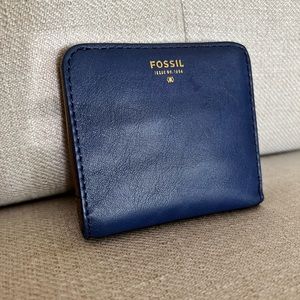 Navy Blue Fossil Wallet